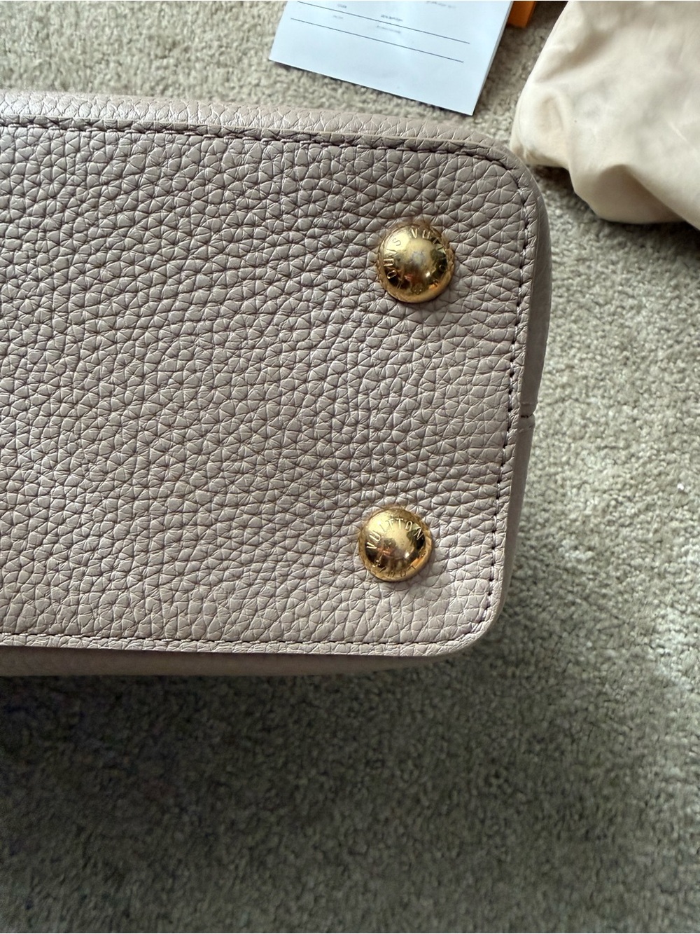 Louis Vuitton Pink Taupe Capucines Shoulder bag - Picture 13 of 16
